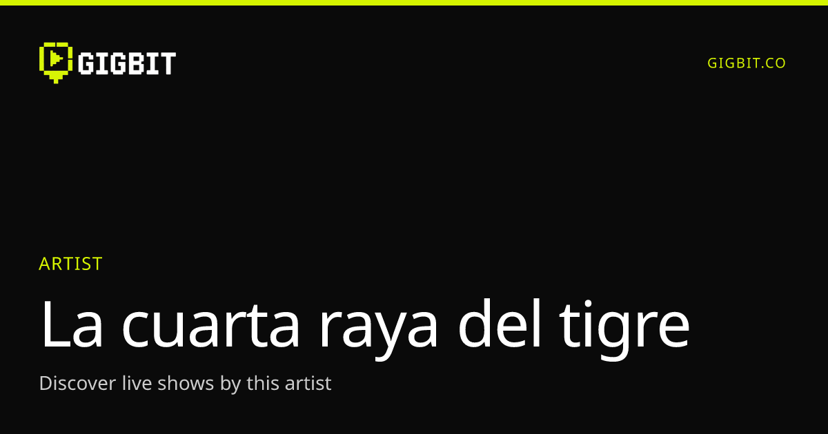 La cuarta raya del tigre