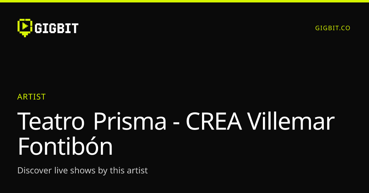Teatro Prisma - CREA Villemar Fontibón
