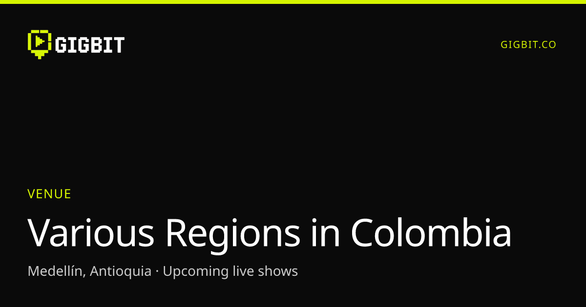 Various Regions in Colombia