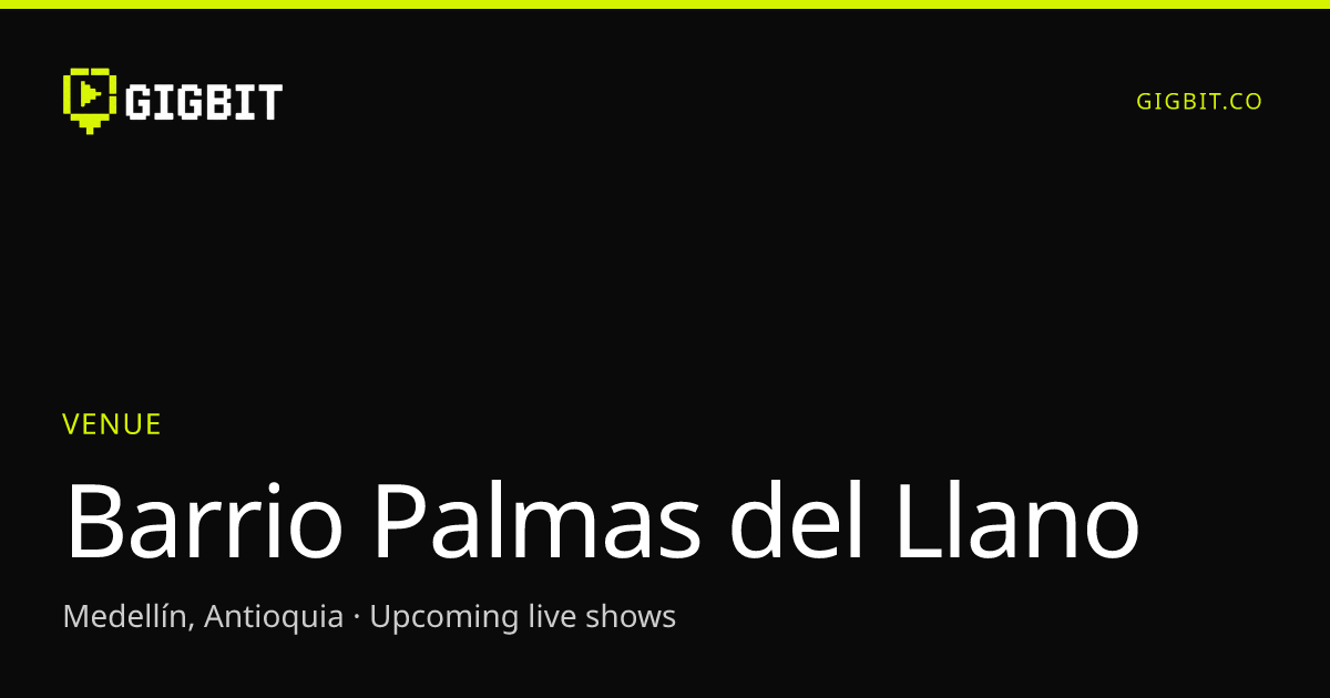 Barrio Palmas del Llano