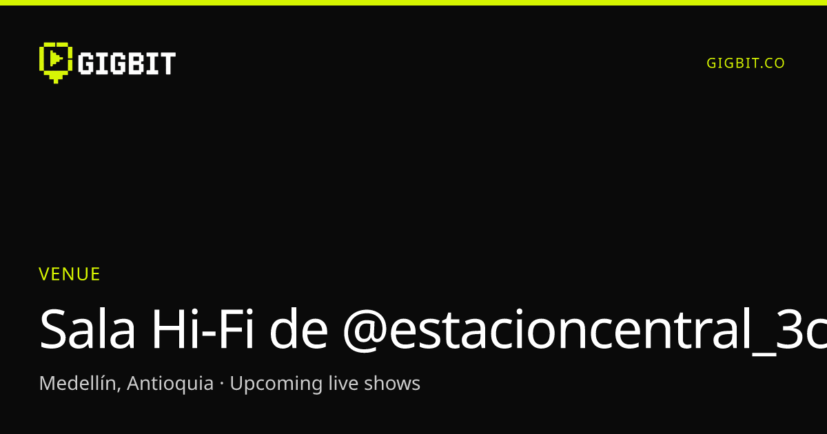 Sala Hi-Fi de @estacioncentral_3c