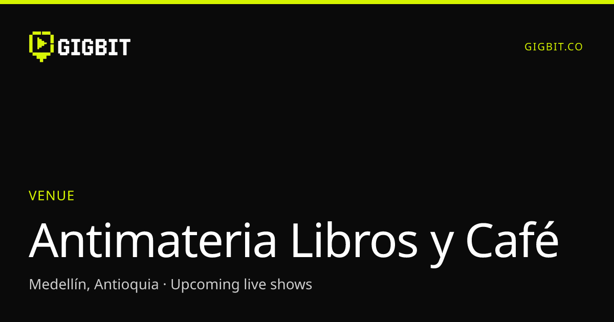 Antimateria Libros y Café