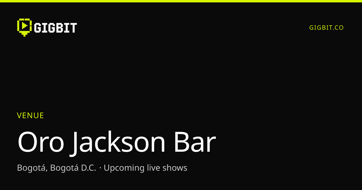 Oro Jackson Bar