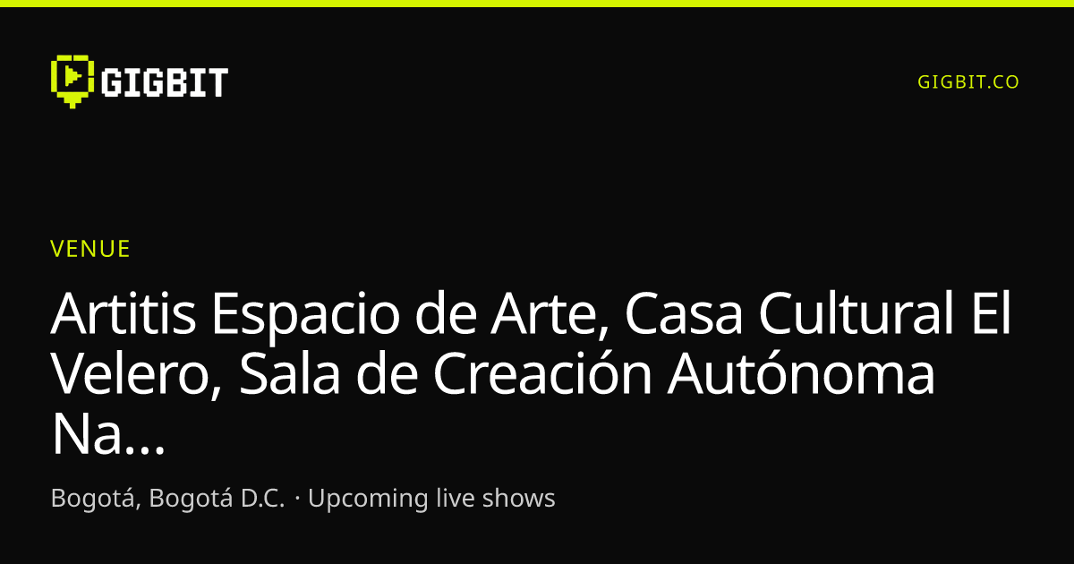 Artitis Espacio de Arte, Casa Cultural El Velero, Sala de Creación Autónoma Nacional