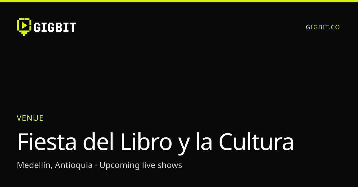 Fiesta del Libro y la Cultura