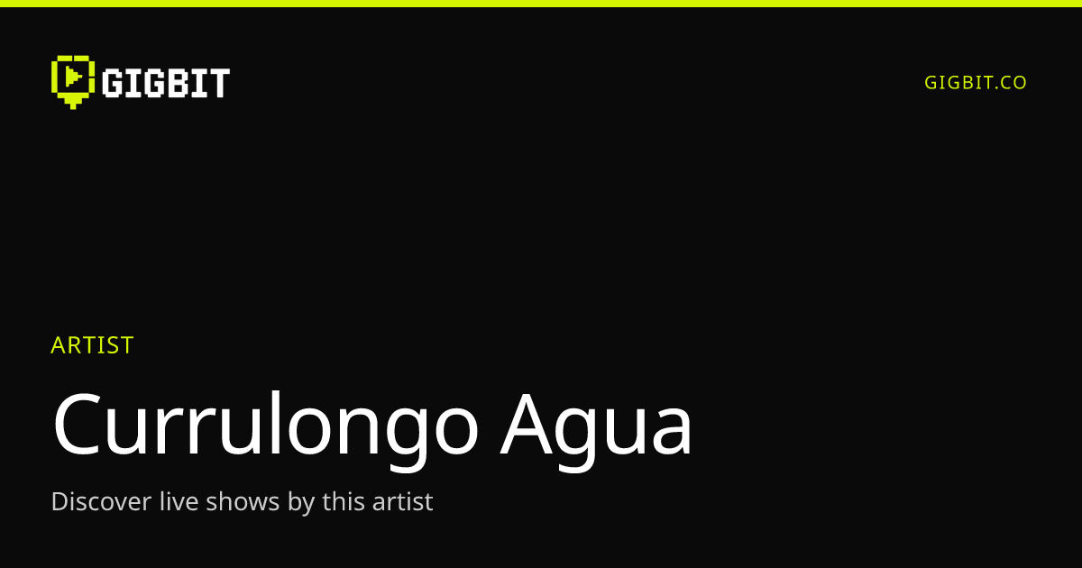 Currulongo Agua