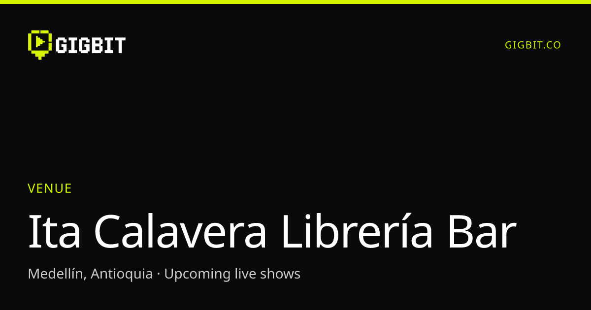 Ita Calavera Librería Bar