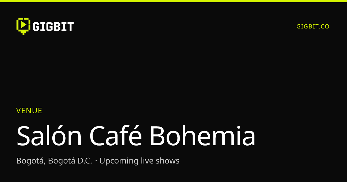 Salón Café Bohemia