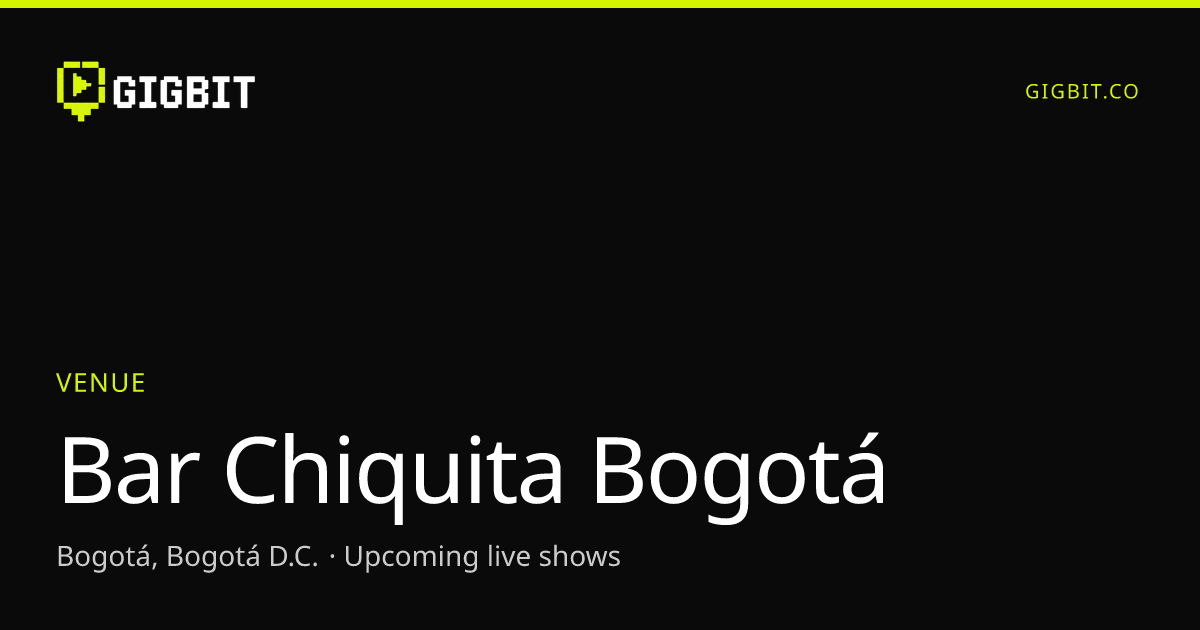 Bar Chiquita Bogotá