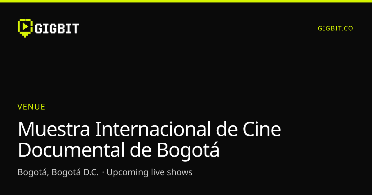 Muestra Internacional de Cine Documental de Bogotá