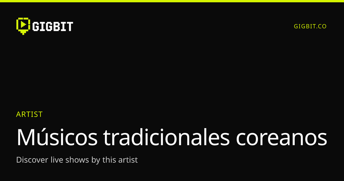 Músicos tradicionales coreanos