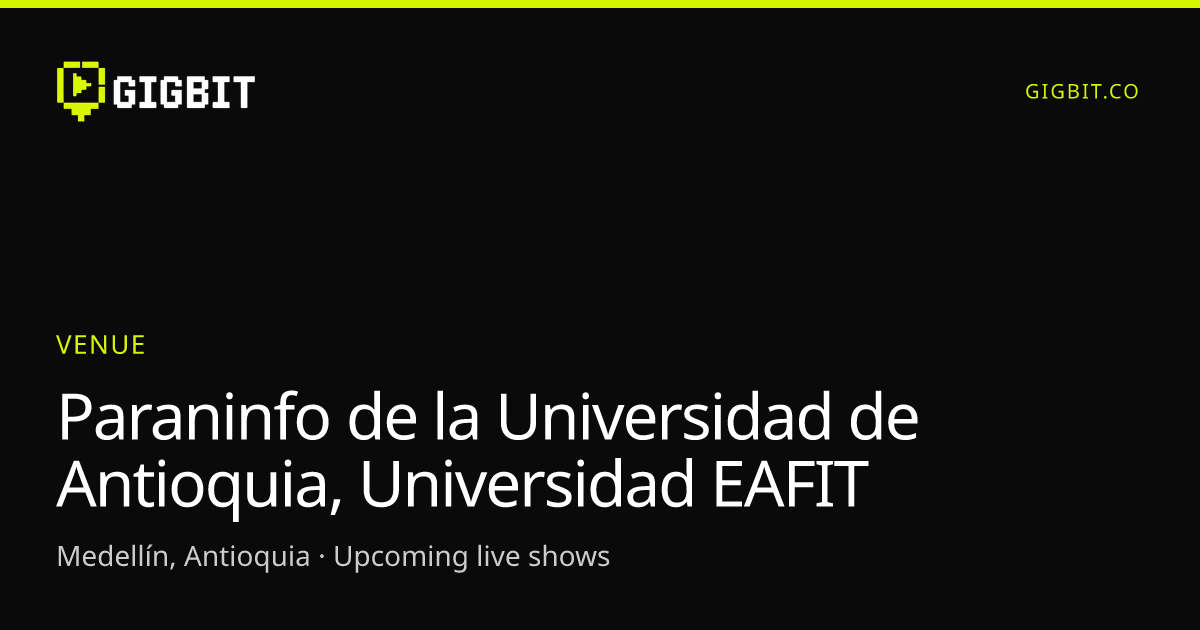 Paraninfo de la Universidad de Antioquia, Universidad EAFIT