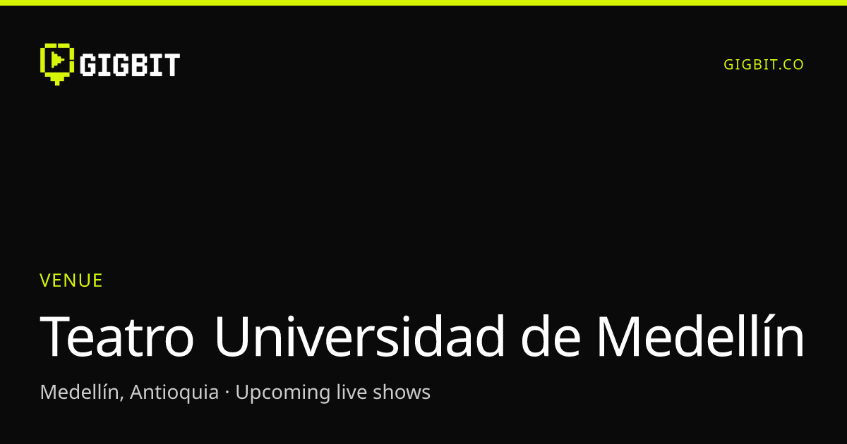 Teatro Universidad de Medellín