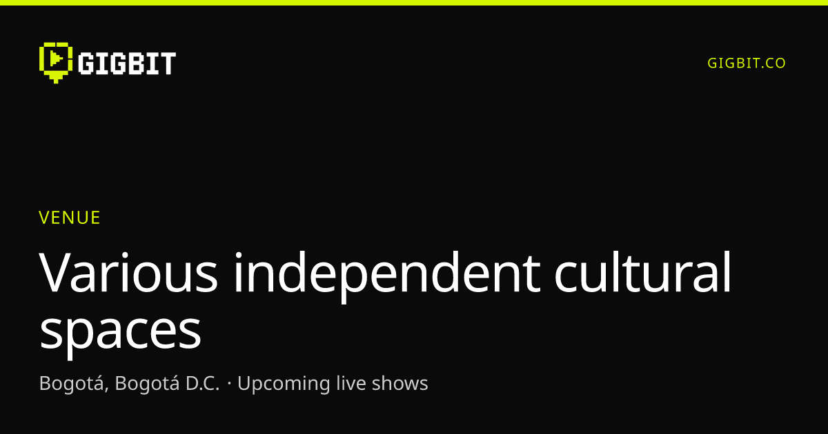 Various independent cultural spaces