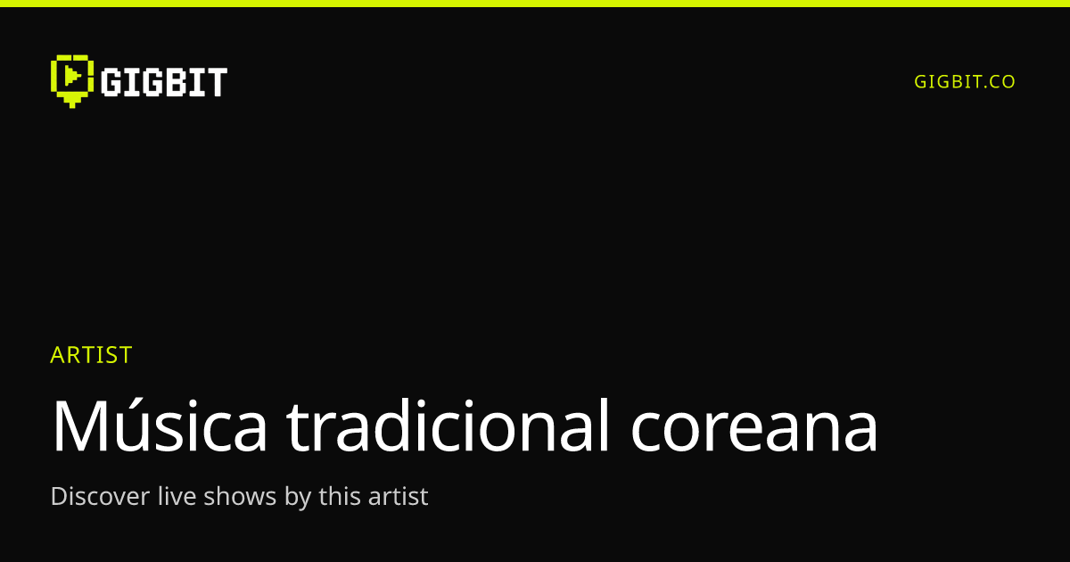 Música tradicional coreana