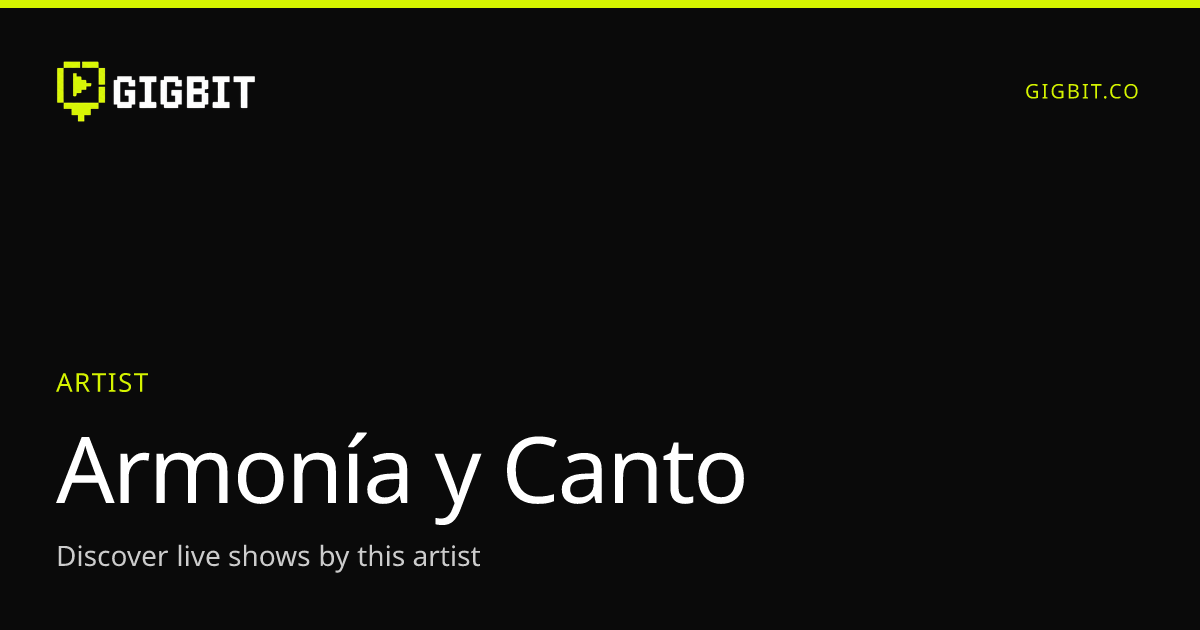 Armonía y Canto