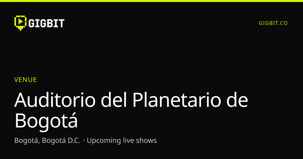 Auditorio del Planetario de Bogotá