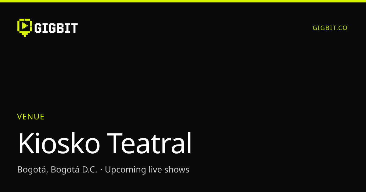 Kiosko Teatral