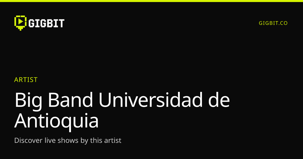 Big Band Universidad de Antioquia