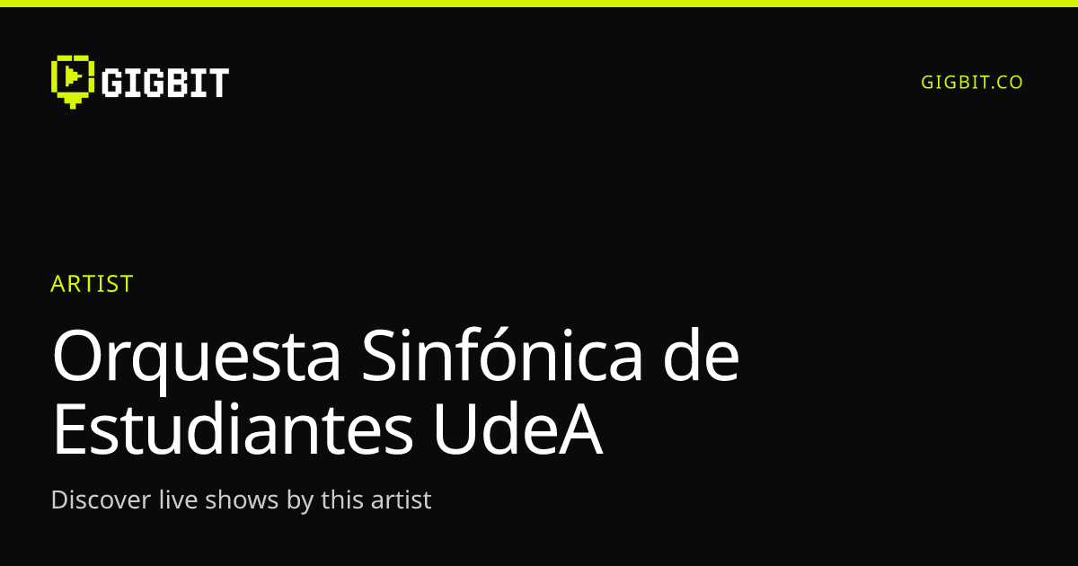 Orquesta Sinfónica de Estudiantes UdeA