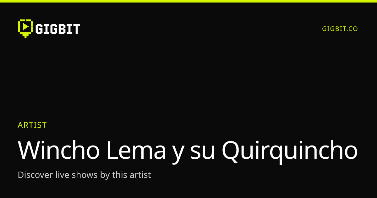Wincho Lema y su Quirquincho