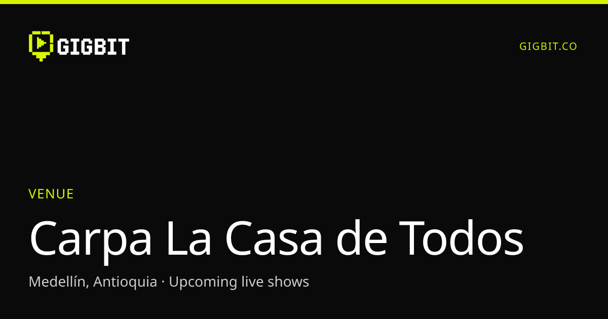 Carpa La Casa de Todos