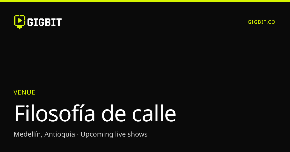 Filosofía de calle