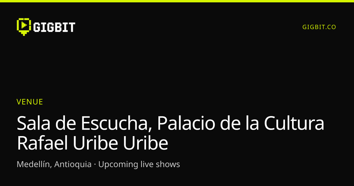 Sala de Escucha, Palacio de la Cultura Rafael Uribe Uribe