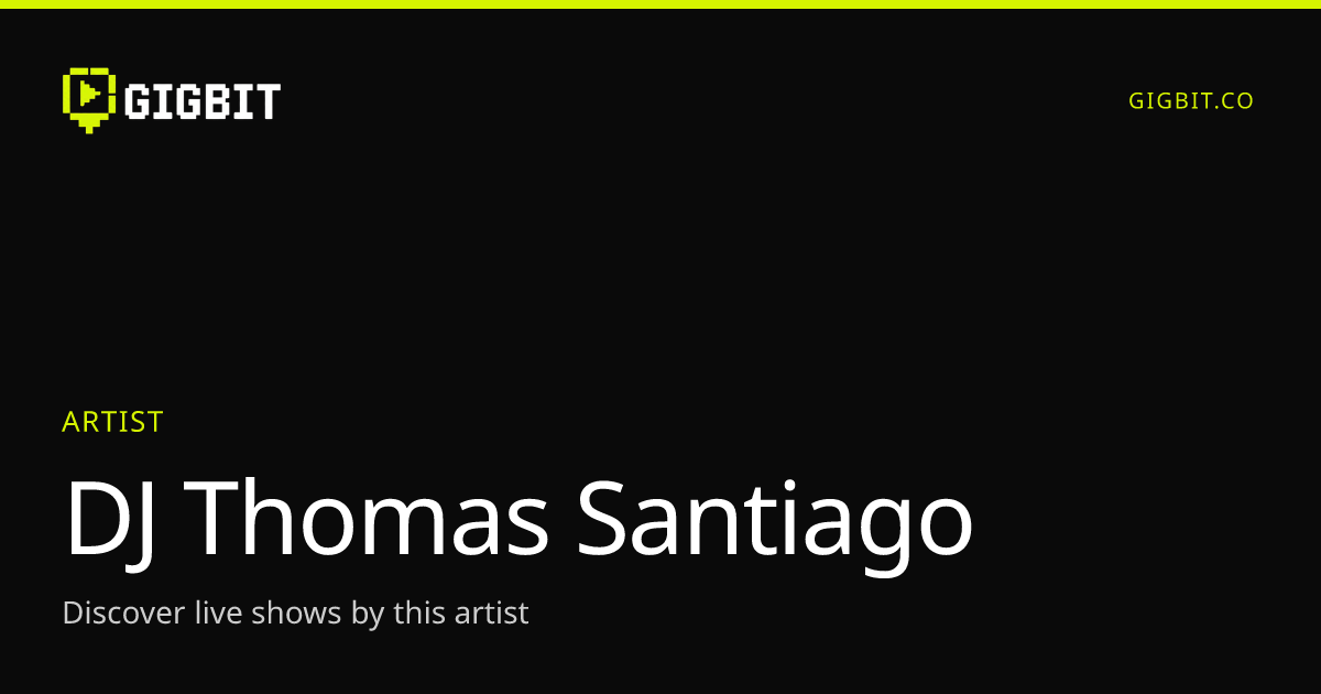 DJ Thomas Santiago