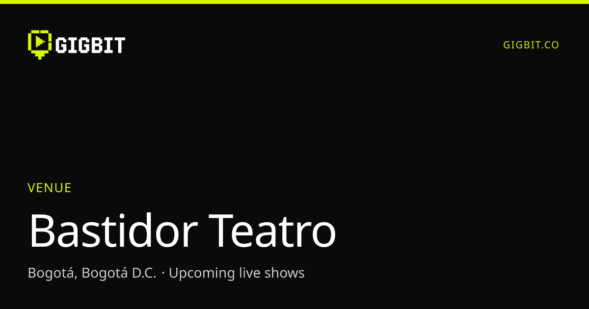 Bastidor Teatro