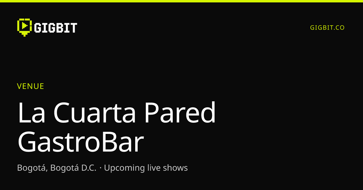 La Cuarta Pared GastroBar