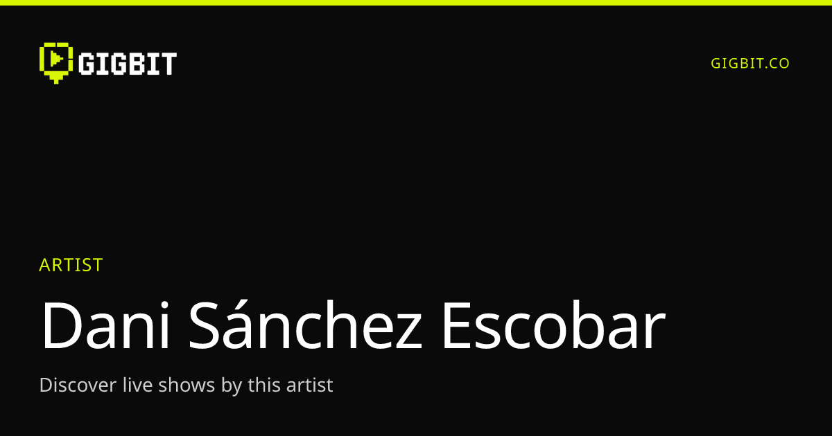 Dani Sánchez Escobar