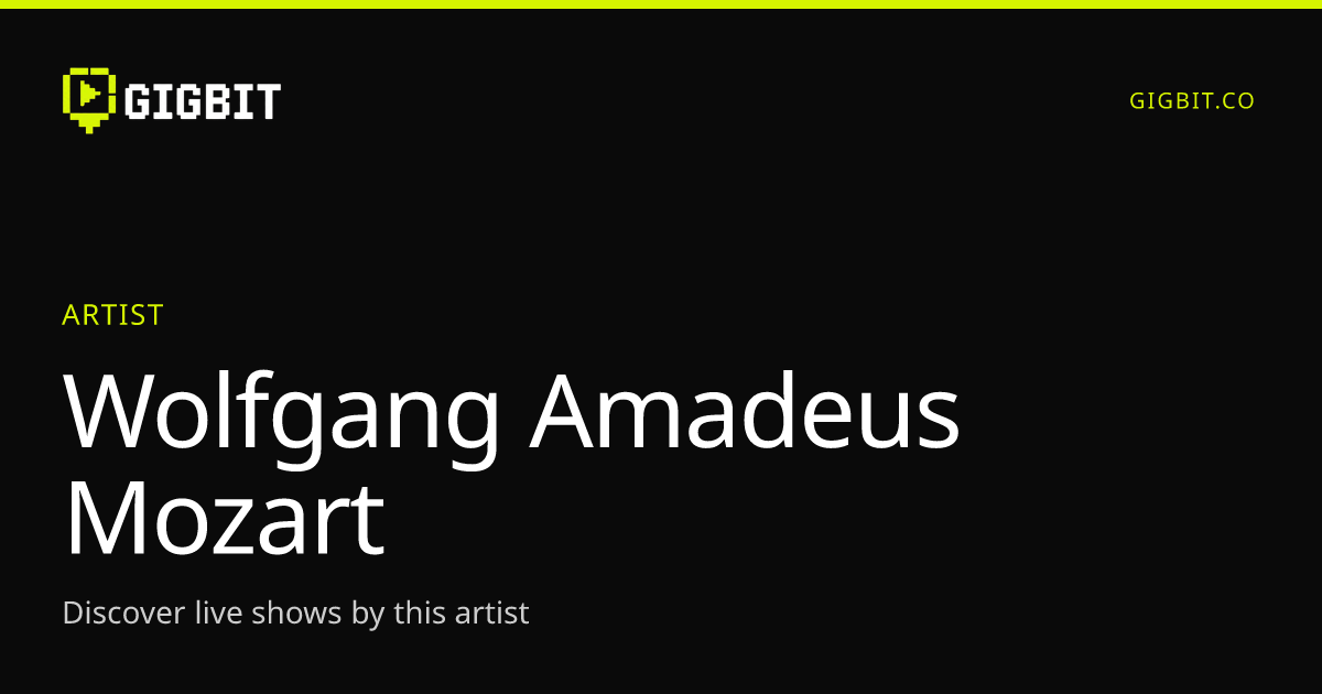 Wolfgang Amadeus Mozart