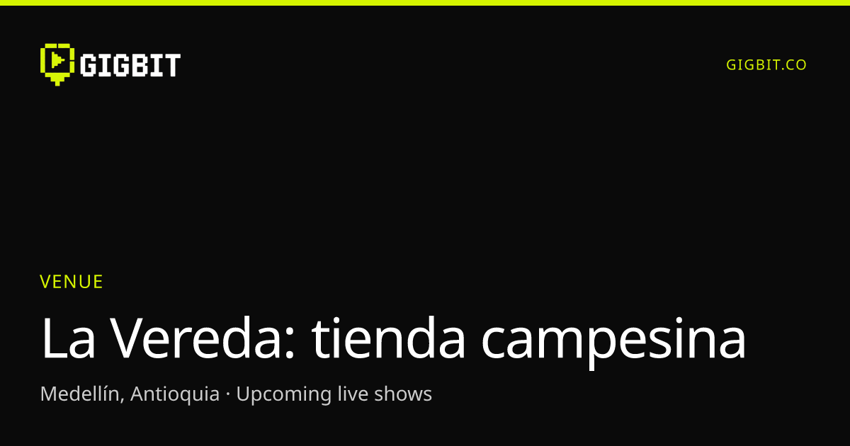 La Vereda: tienda campesina
