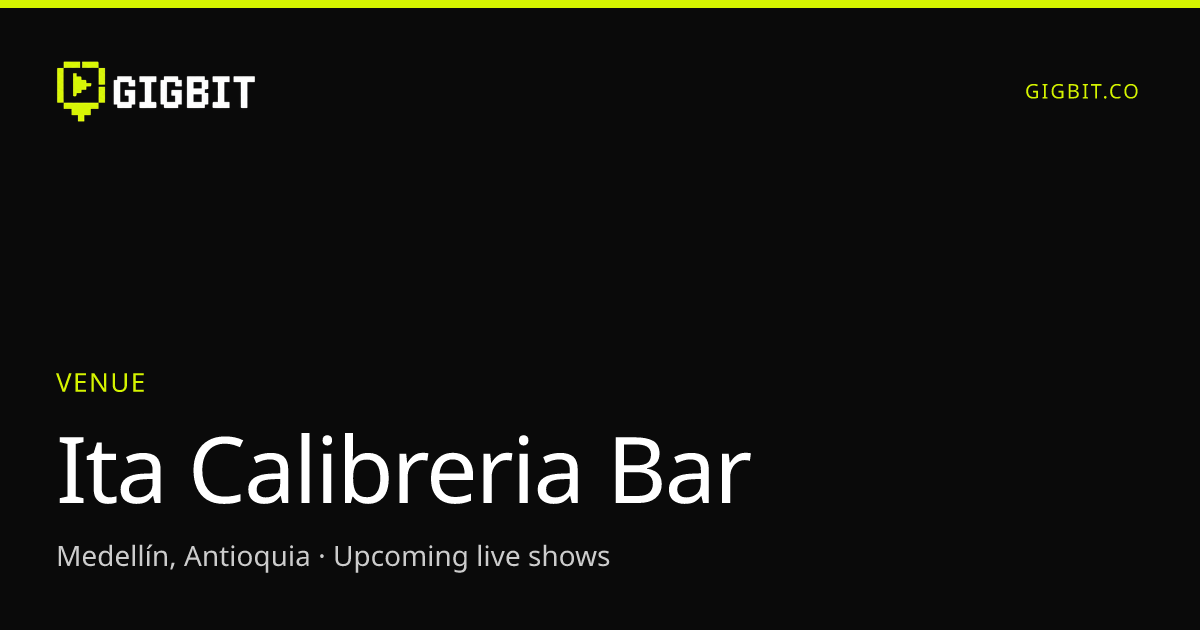 Ita Calibreria Bar