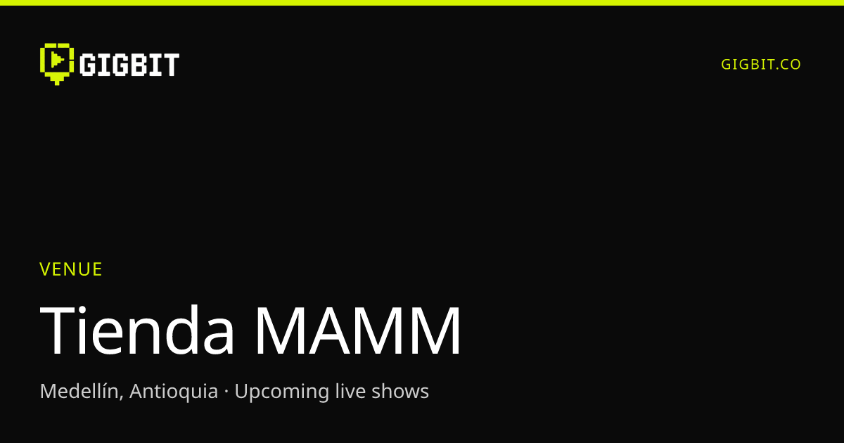 Tienda MAMM