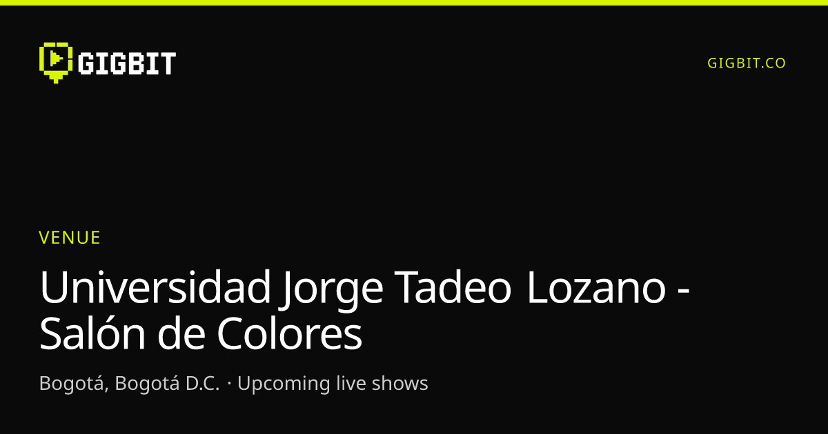 Universidad Jorge Tadeo Lozano - Salón de Colores