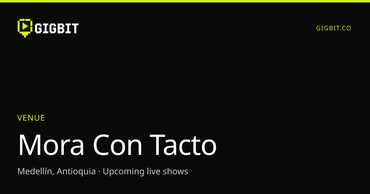 Mora Con Tacto