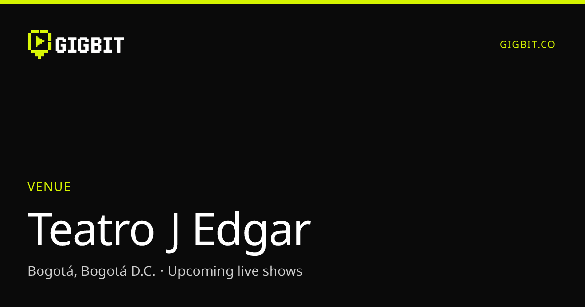 Teatro J Edgar