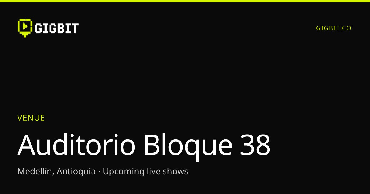 Auditorio Bloque 38