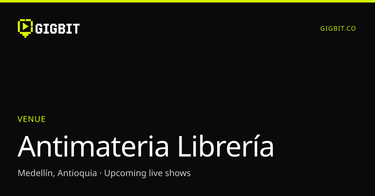 Antimateria Librería