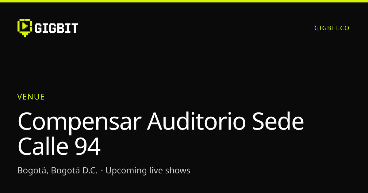 Compensar Auditorio Sede Calle 94