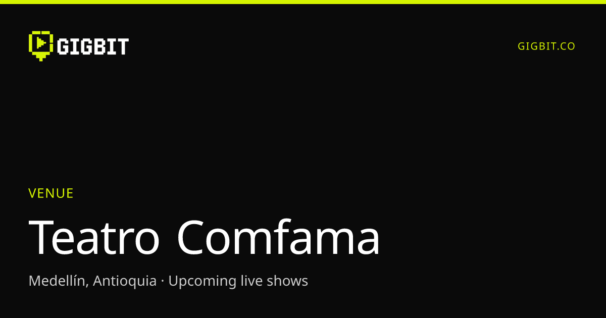 Teatro Comfama