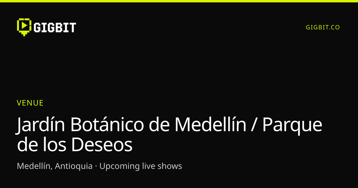 Jardín Botánico de Medellín / Parque de los Deseos