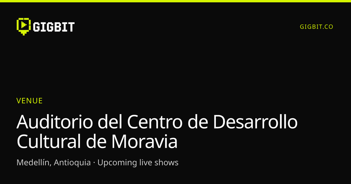 Auditorio del Centro de Desarrollo Cultural de Moravia