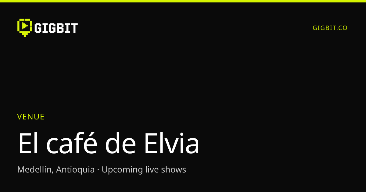El café de Elvia