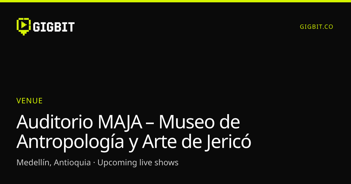Auditorio MAJA – Museo de Antropología y Arte de Jericó