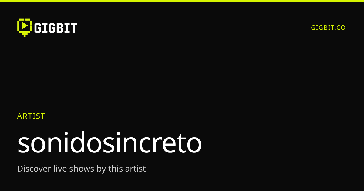 sonidosincreto