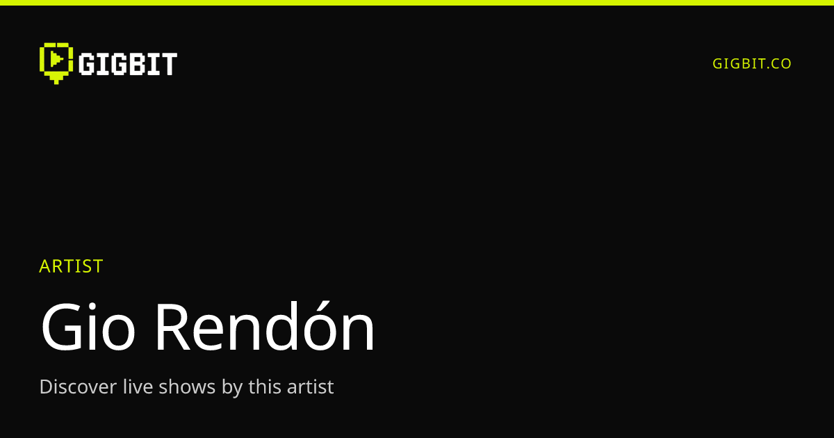 Gio Rendón