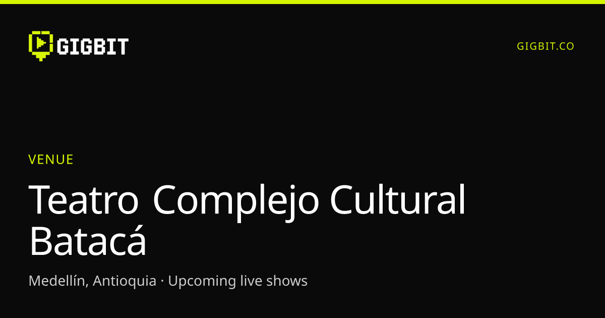 Teatro Complejo Cultural Batacá